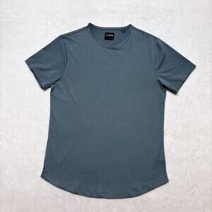 CUTS AO Curve Hem Short Sleeve T-Shirt Mens Size XL Ocean Blue Pyca Pro